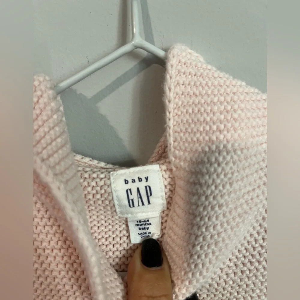 GAP Light Pink Kids Coat with Playful Hood - Picture 3 of 6